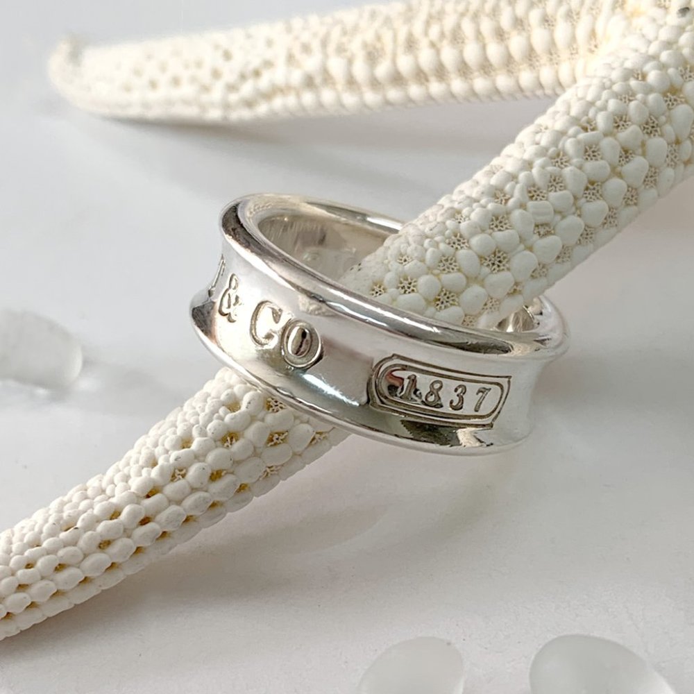 Tiffany & Co. 1837® Ring in Silver, Medium, size 5